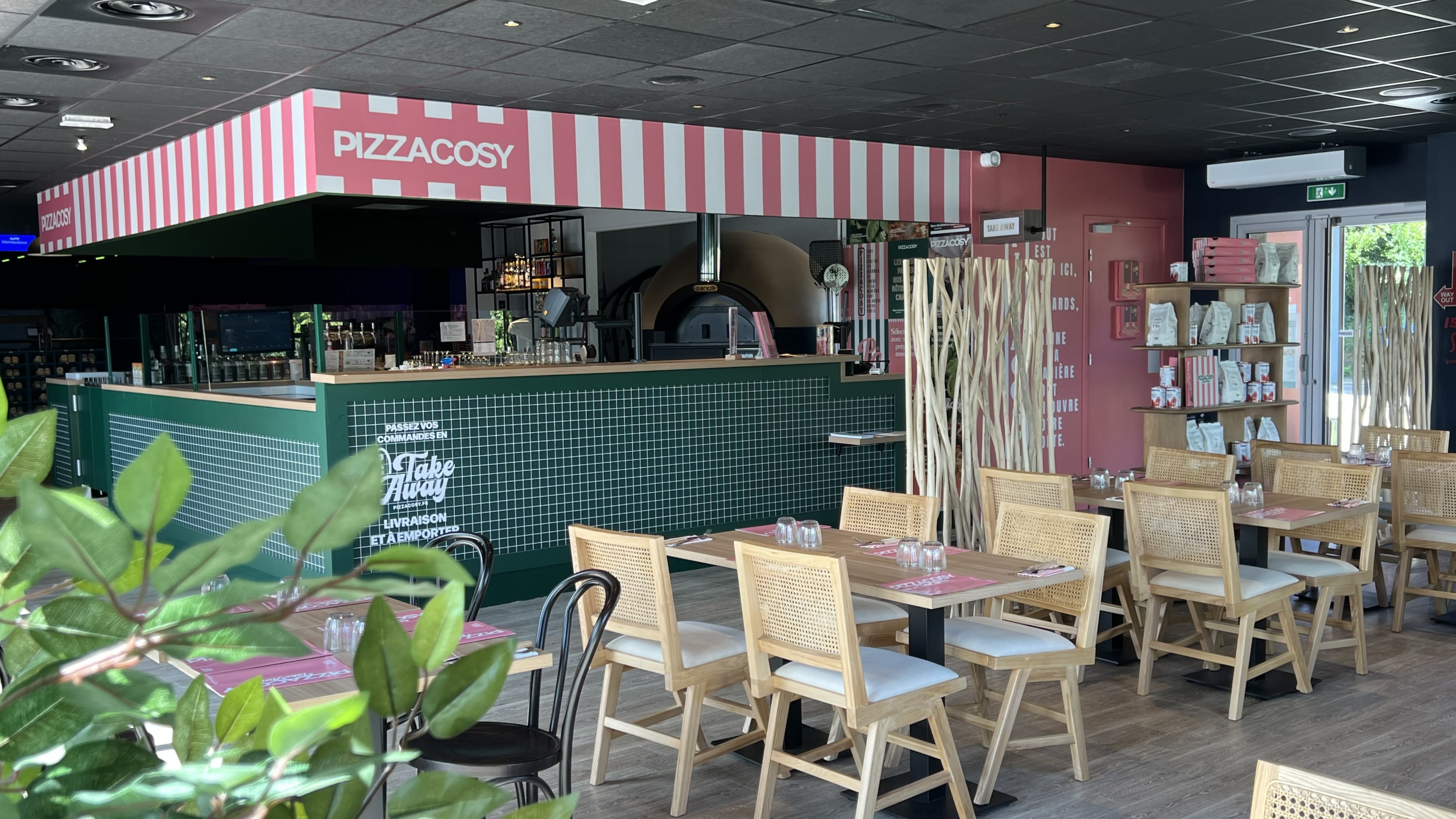 aménagement espace pizzeria